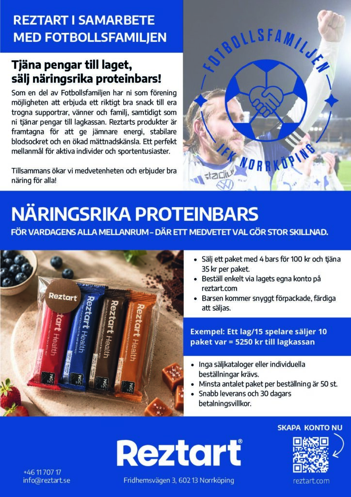 Tjäna pengar till lagkassan med Reztart